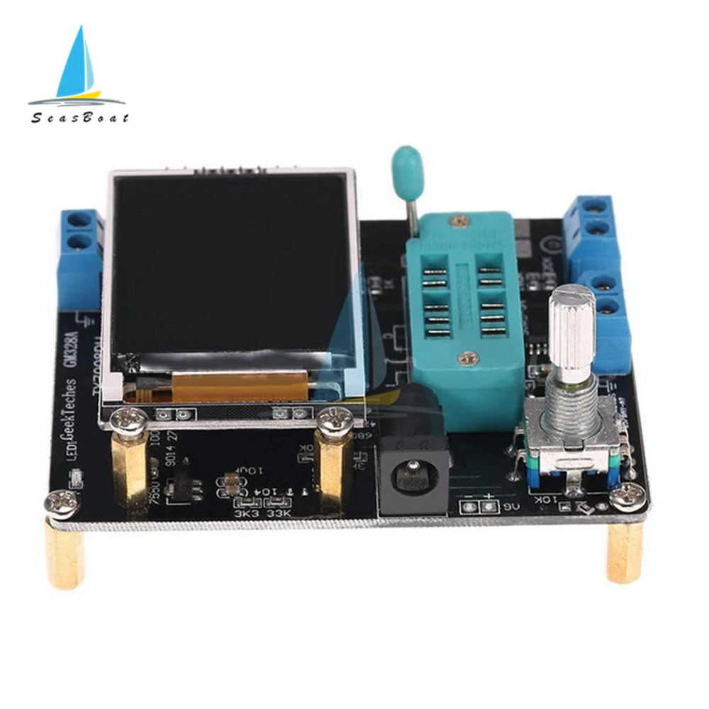 ATMEAG328P GM328A M328 Transistor Tester LCR Diode Capacitance ESR Meter PWM Square Wave Signal Generator