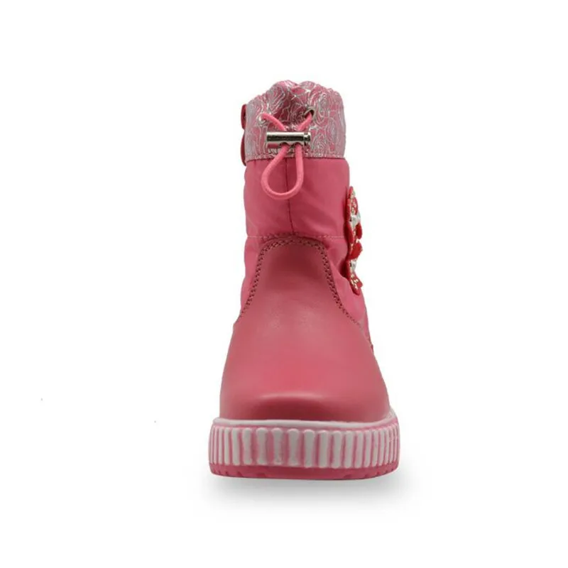 Winter new children's snow boots boys and girls baby snow boots warm shoes children's quality PU waterproof Thick cotton shoes