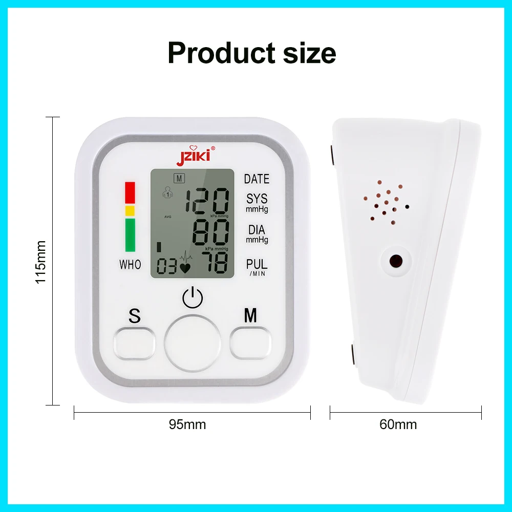 Home use Health Care Digital Upper Fully Automatic Electronics Arm Style Blood Pressure Monitor Pulse Rate B02R