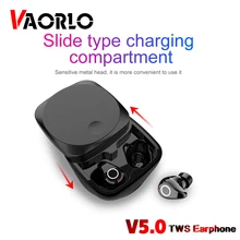 VAORLO Беспроводные наушники с шумоподавлением 5,0 TWS Bluetooth наушники 6D сабвуфер спортивные наушники гарнитура для IOS Android samsung