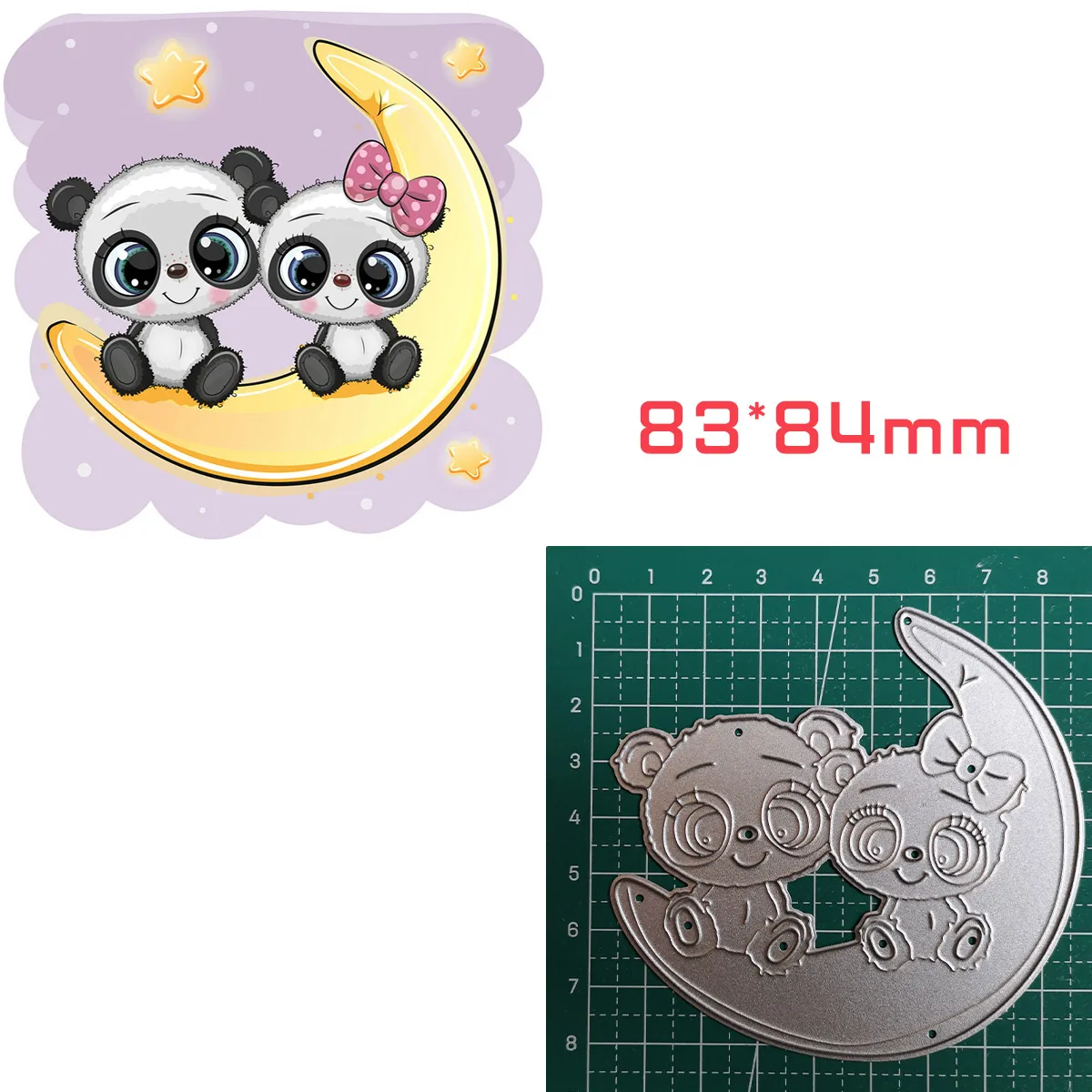 

Love panda moon company scrapbook dies metal cut scrapbook paper punch metal cutting dies gift box 449