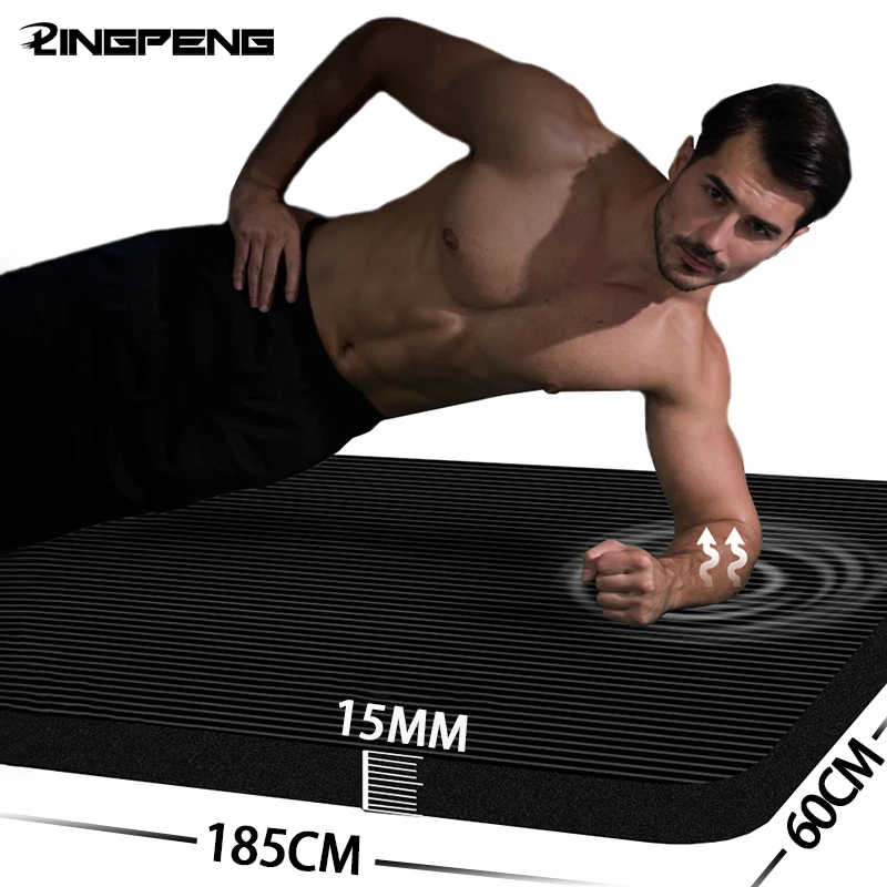 Tappetino Yoga Ausuky Spesso 15mm | Antiscivolo NBR | Per Fitness, Pilates E Meditazione - Foto 5