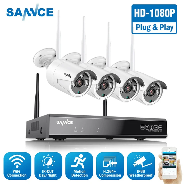$US $132.29 SANNCE 8CH Wireless NVR CCTV System 1080P IP Camera Wifi Waterproof IR Night Vision Home Security Video Surveillance Kit Outdoor