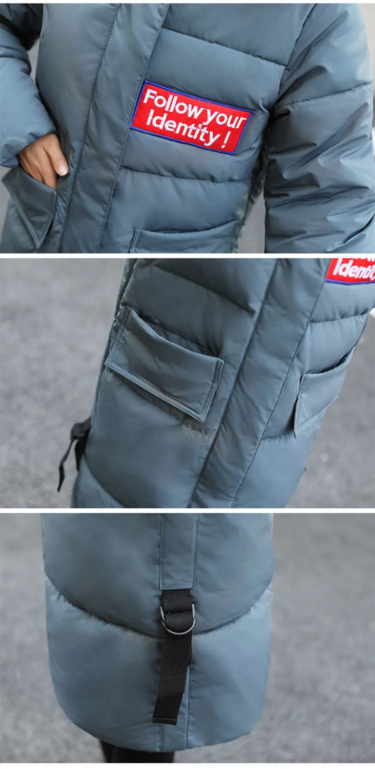 Female Overcoat Coat Parka Women Winter Coats Long Cotton Casual Fur Hooded Jackets Women Thick Warm Winter Parkas MY104