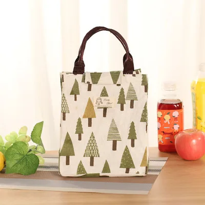 Мультфильм шаблон охлаждающая сумка для бэнто, пикника Сумка для обеда контейнер с принтом «MAMA's сумка/пенал для карандашей/кошелек - Цвет: Tree-PatternBag
