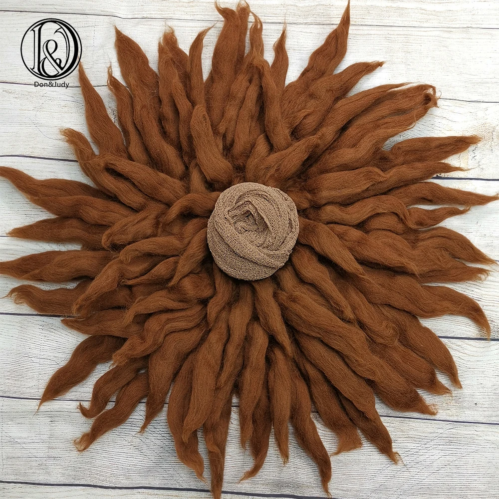

Don&Judy Newborn Photography Props 2pcs/set Including 100% Wool Blanket+Wrap Baby Photo Shower Gift Photography Accessories