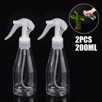 

2pcs 200ml Cleaning Spray Bottle Plastic Water Spray Bottle Clear Empty Bottles Atomizer Watering Cleaning