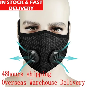 

Black Mask Dust And Fog Breathing Activated With Activated Carbon Filter Face Mask