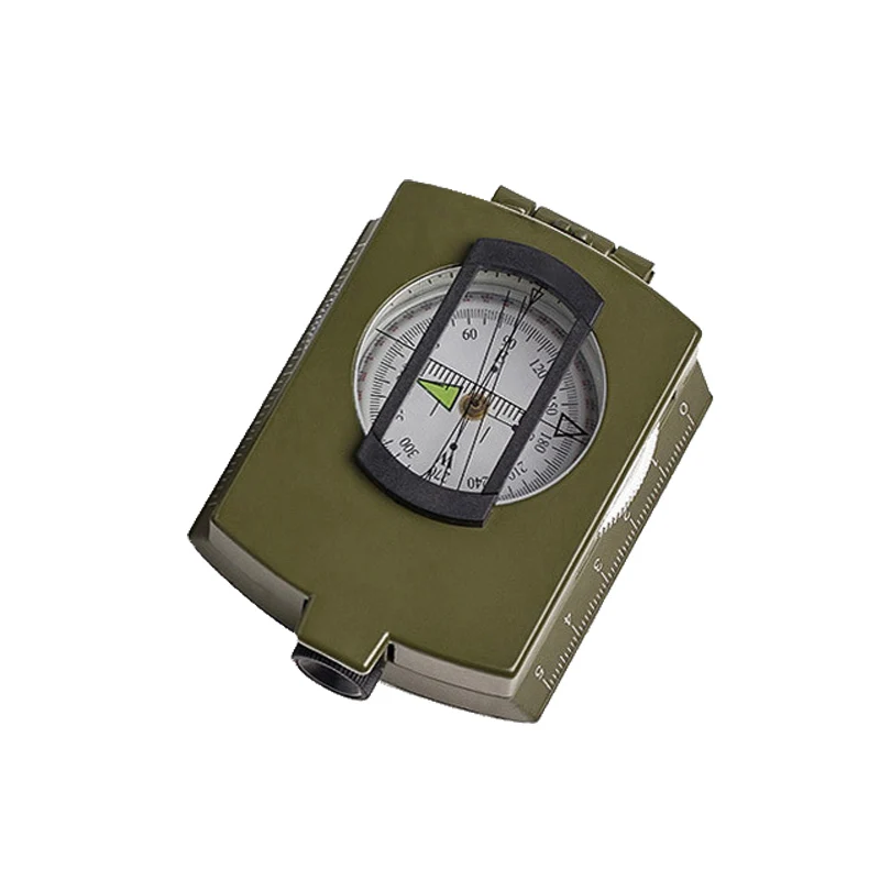 ArmyGreen Многофункциональный сплав Компас светящийся складной компас для пеших прогулок кемпинга FOU99 - Цвет: ArmyGreen