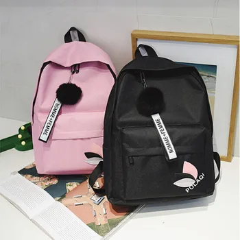 

Fashion Neutral Female Backpack Bag Shoulder Canvas School Girls Boy Bag L0730