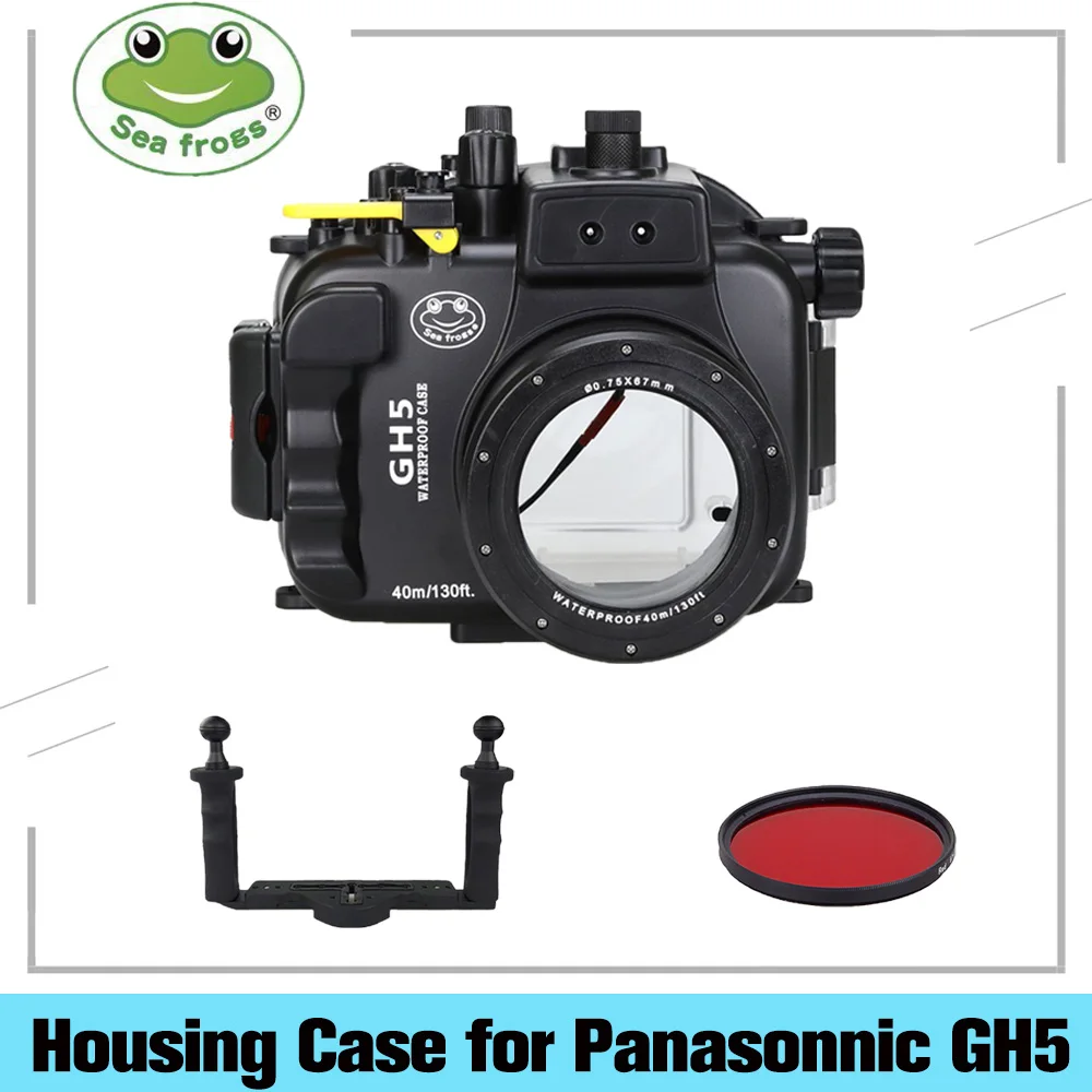 Чехол Seafrogs для подводной камеры размером 40 м и длиной 130 футов чехол Panasonnic GH5 + Meikon
