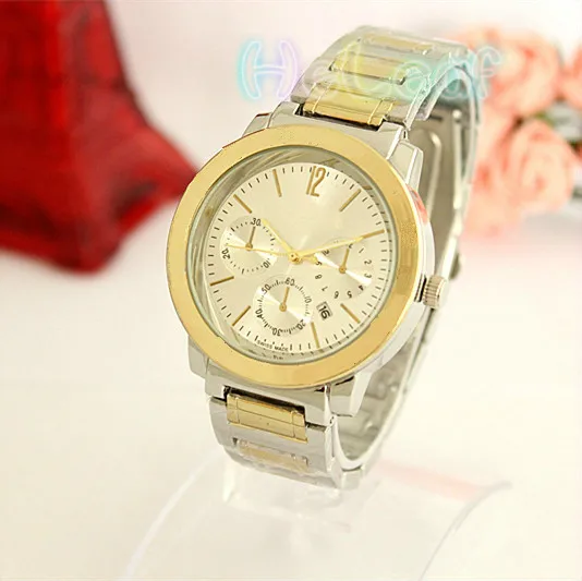 Fashion brand Women Watches Silver Gold Round Stainless Steel Band Quartz Watch Female diamond Clock reloj mujer relogios
