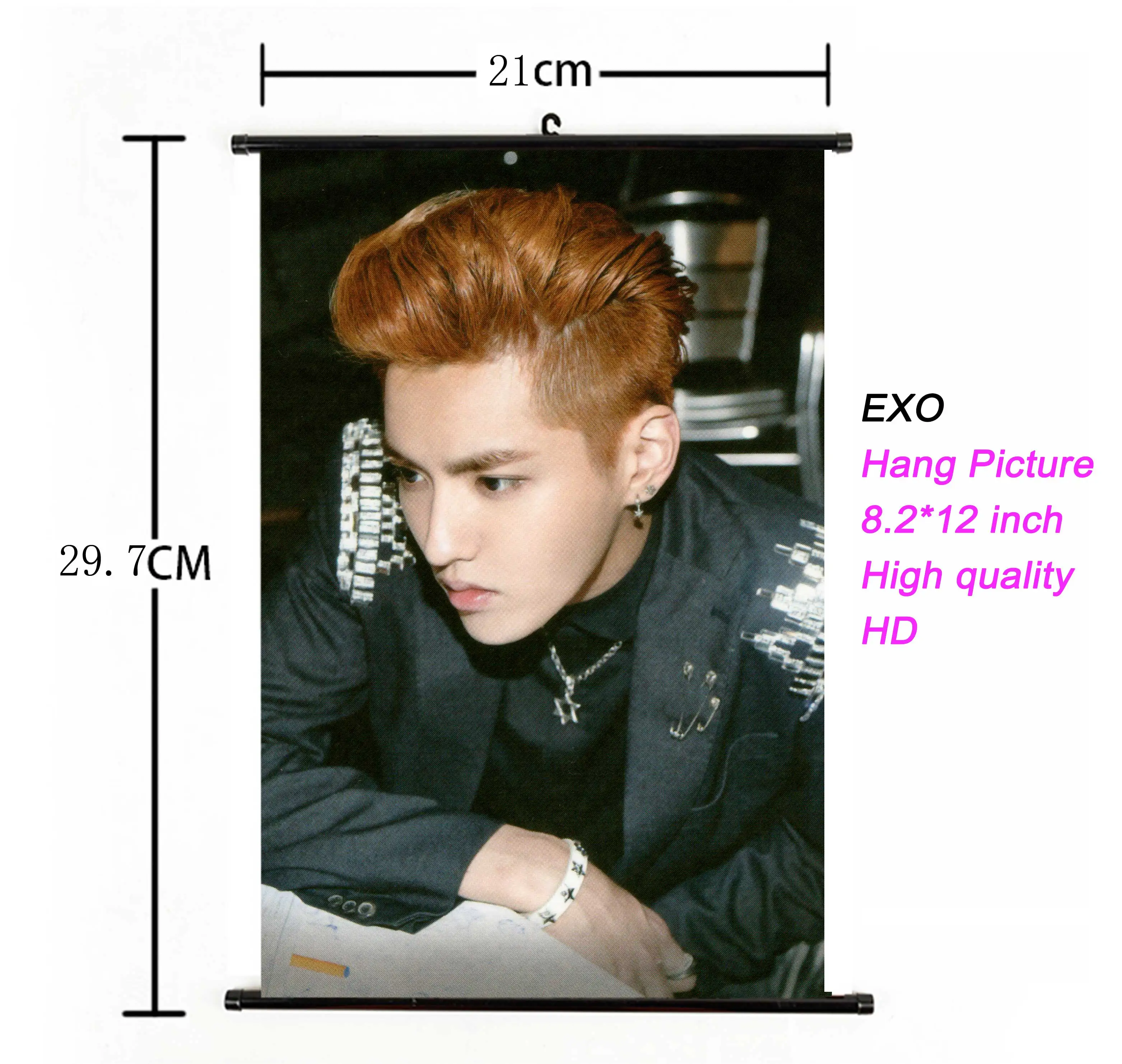 Kpop EXO висячий плакат ткань 21*30 см Высокое качество k-pop EXO альбом висячая картина фото плакат для поклонников Коллекция подарков - Цвет: 15