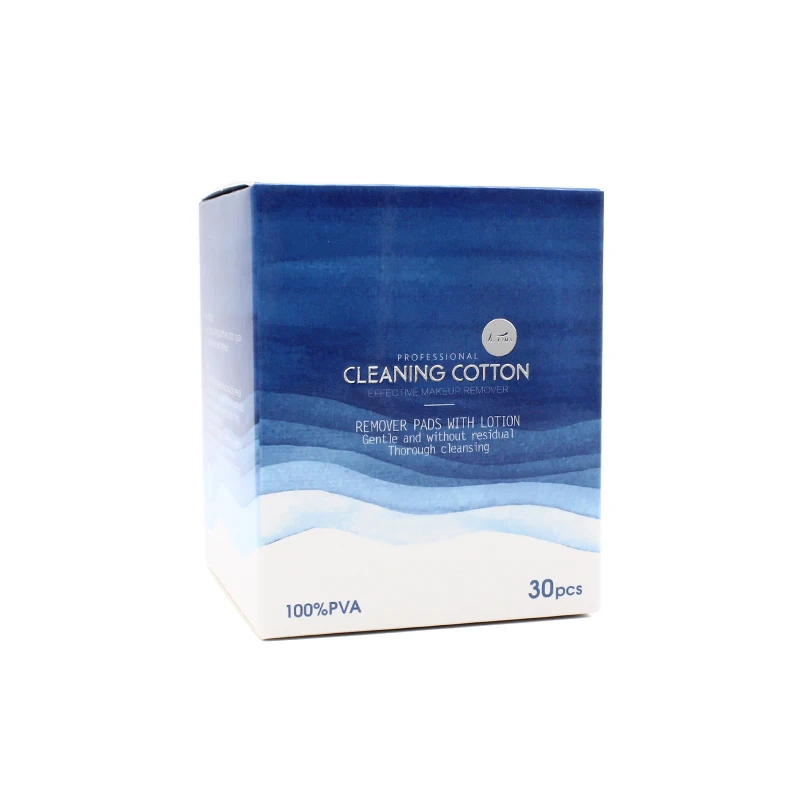 Description Picture 6 of item30 pcs/box 100% PVA Cotton Pads for Face Makeup Strong Cleaning Protein Remover Cleaner Pads