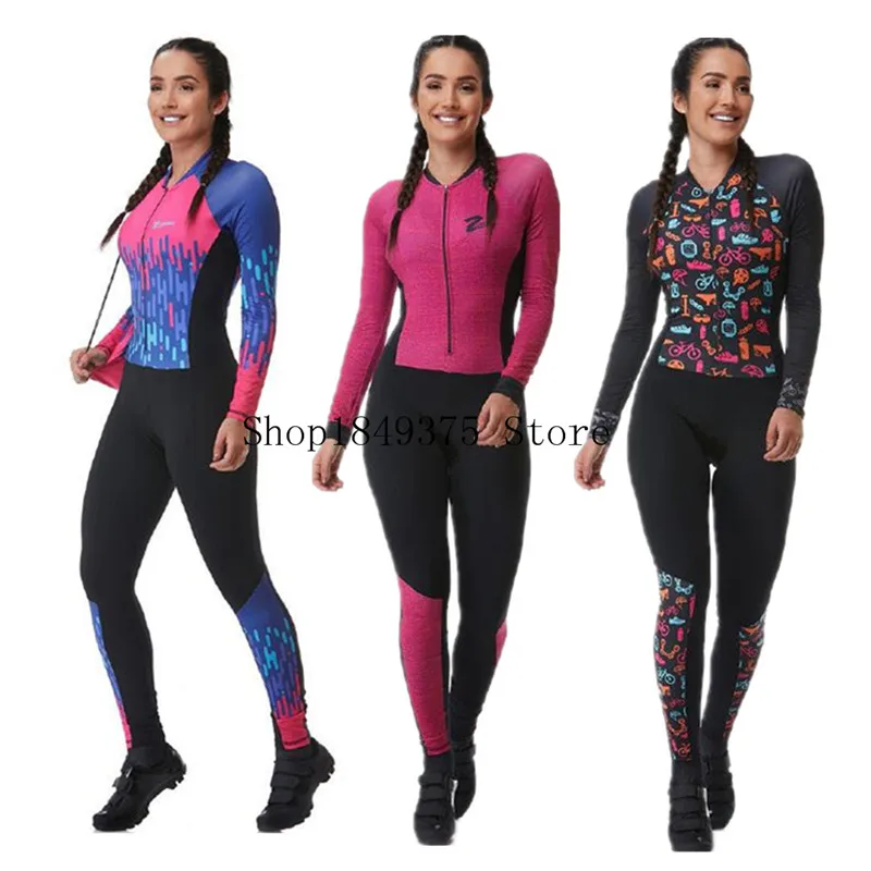 2019 Pro Team триатлон костюм женский mtb Велоспорт Джерси Skinsuit комбинезон Майо Велоспорт Ropa ciclismo комплект розовый гелевая подкладка|Велосипедные комплекты| | АлиЭкспресс