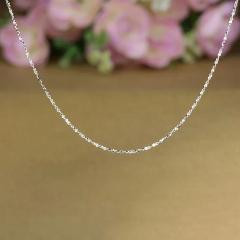 Solid Platinum Necklace Pt950 Women 