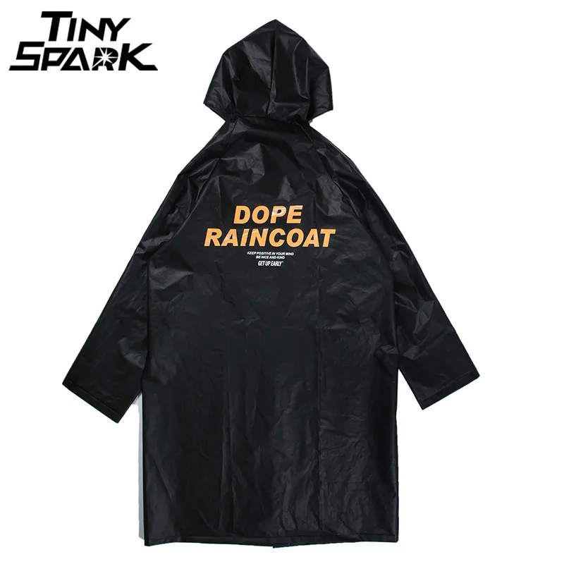 Fashion Rain Coat Hip Hop Hooded Jacket 