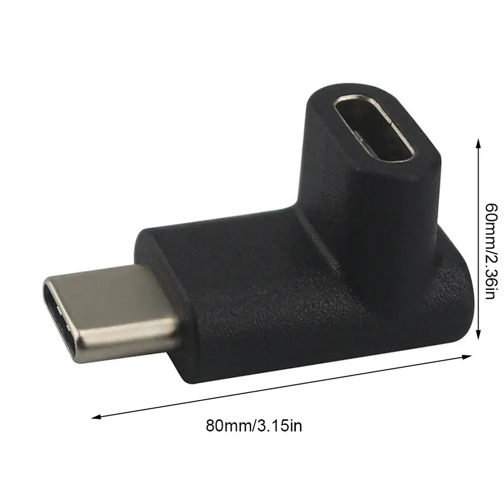 Usb-c Usb 3,1 type C адаптер «Папа-мама» черный дизайн изысканно и легко использовать 90 градусов под прямым углом