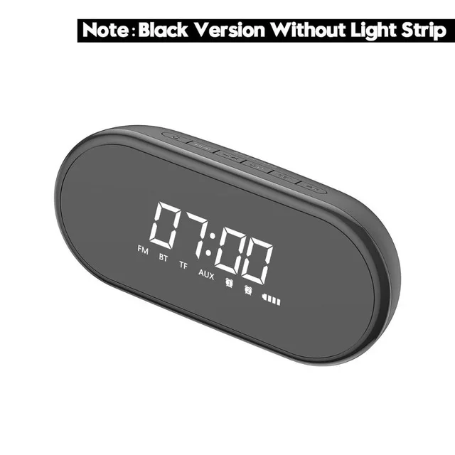 black Xiaomi Baseus Будильник Bluetooth динамик беспроводной fm-радио портативный стерео HD Bluetooth 4,2 музыкальный плеер беспроводной динамик - Цвет: black
