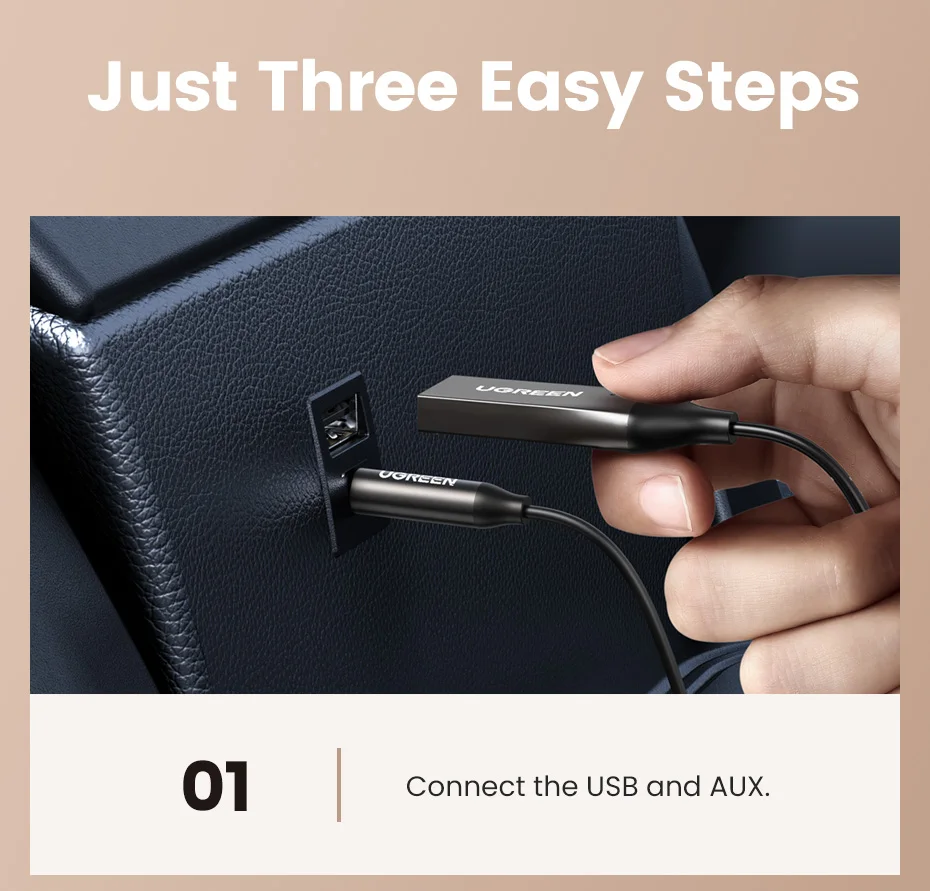 Ugreen Aux to Bluetooth 5.0 Adapter 70601 | laptopcare
