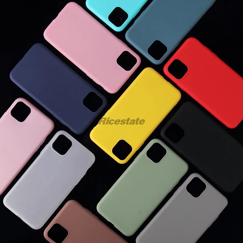 Matte Candy Color Silicone Case for iphone 12mini 12 Pro Max Case for iphone 11 Pro X XR XS Max 7 8 6 6s Plus 12 mini case iphone 11 Pro Max  silicone case