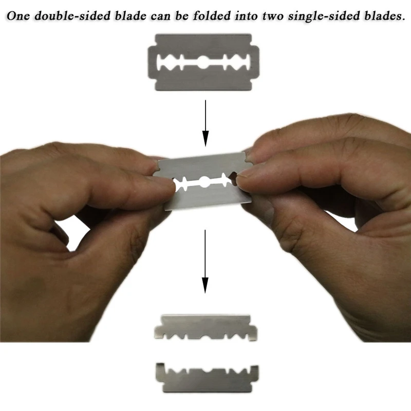 1set Men Straight Barber Edge Steel Razors Folding Shaving Knife Hair Removal Tools With 10pcs Blades