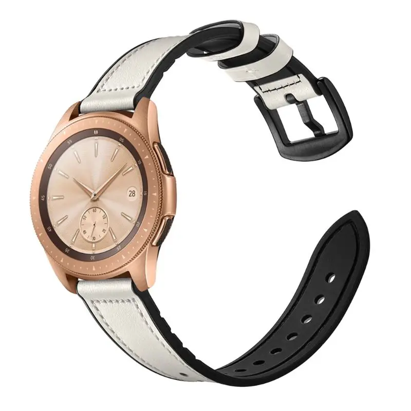 20 мм/22 мм Натуральная кожа ремешок на запястье, наручные часы для samsung Galaxy Watch 42/46 мм