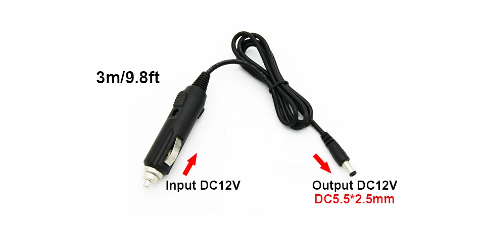 Byintek adaptador de energia automotiva para projetor,