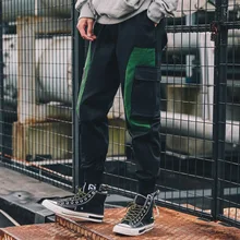 Осень и зима стиль мужские брюки HarLan луч ноги брюки мужские брюки повседневные спортивные нагрудник комбинезон мужские свободные и р