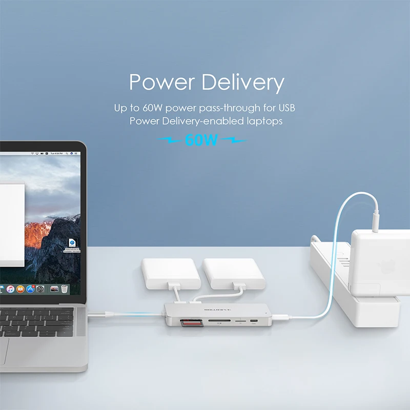  Thunderbolt 3 Dock USB Type C to HDMI HUB Adapter for MacBook Samsung Dex Galaxy S10/S9 USB-C Conve