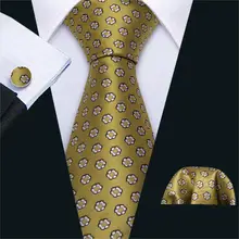 Мужской свадебный галстук, золотой, новинка, в горошек, шелковый галстук, набор, Барри. Ван, жаккардовый, тканый, модный, дизайнерский, на шею, галстуки для мужчин, вечерние, FA-5243