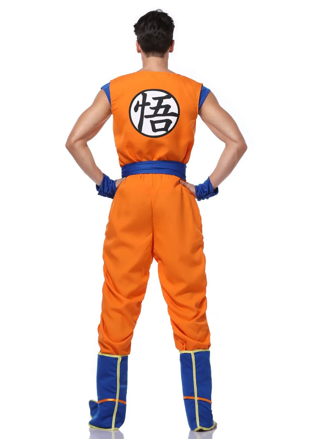 Disfraz de Goku para adultos, conjunto de ropa con peluca para niños y  niñas, disfraces de