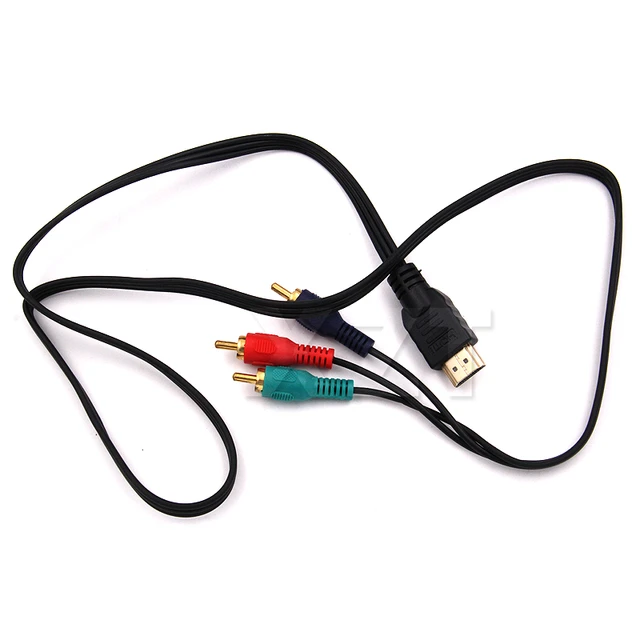 HDMI Compatible to RCA Cable HDMI Compatible Male to 3RCA AV Male Adapter  Cord