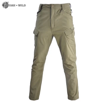 

Soft Shell Tactical Pants Camouflage Fleece Pants Men Waterproof Military Cargo Pants Hunting Pants Army Trousers 10 Pocket
