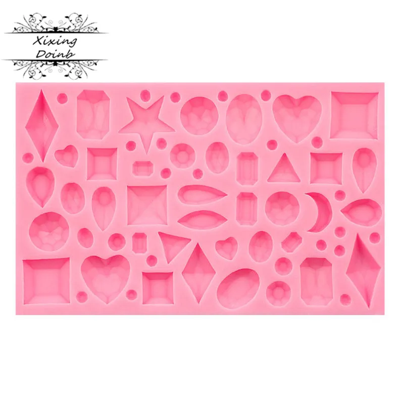 Sugarcraft драгоценный камень силиконовые формы форма для домашнего шоколада помадка декорирование тортов Сахар Ремесло Инструменты для выпечки