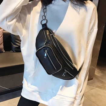 

Studded Pockets Casual Travel Shoulder Bag Pu Leather Pockets Backpack Punk Style Bag