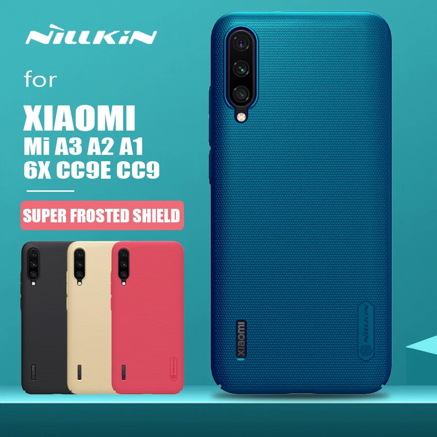 Для Xiaomi mi A3 A2 A1 6X CC9E CC9 Nillkin жесткая ультраматовая защитная накладка на заднюю панель для Xiaomi mi A3 mi A2 mi A1 mi A3 A2 A1 чехол для телефона