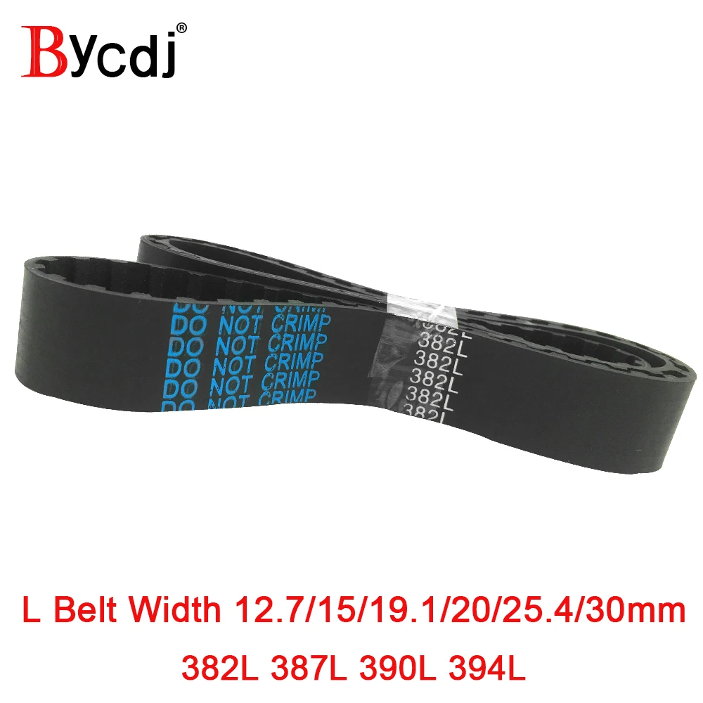 

Trapezoid L Timing belt C=382/387/390/394 Width 050/12.7mm 075/19.1mm 25.4mm Synchronous Belt 382L 387L 390L 394L