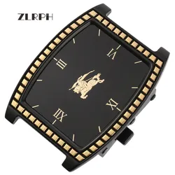 Zlrph novo designer cintos para masculino metal fivela automática para acessórios de vestuário masculino fivelas de cinto de moda de luxo