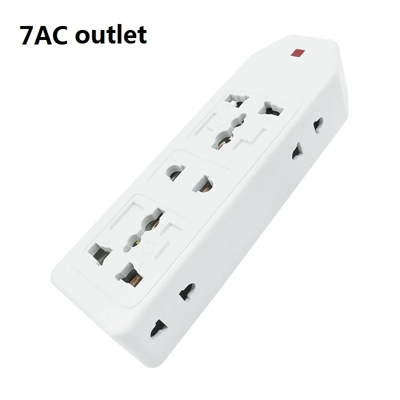 7 AC Outlet Несколько AC Универсальная Розетка силовая полоса без шнура DIY Rewirable электрическая розетка с индикатором 10A 250 в 2200 Вт - Цвет: 7 AC Outlet