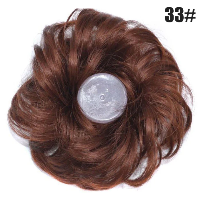Легко Носить Волосы Резинки для волос пучок для наращивания синтетический шиньон парик QS888
