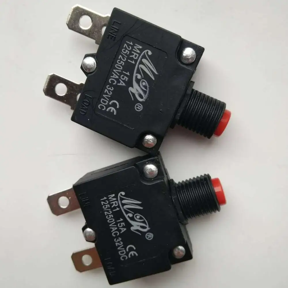 2 Interruttori Termici Di Protezione Sovraccarico 9A 125/250V – Pulsante Ripristino Uxcell