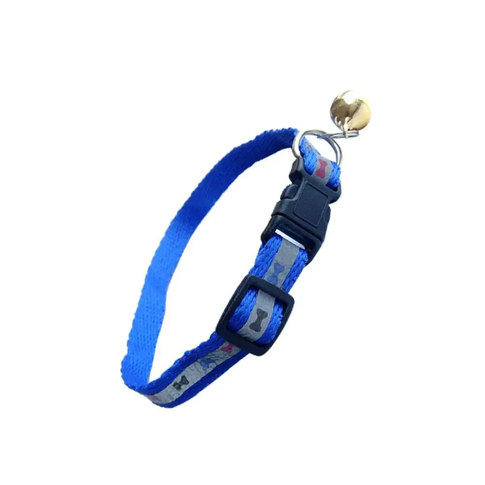 Reflective Bell Pet Puppy Dog Collars Bone Adjustable Choker Necklace Decor |