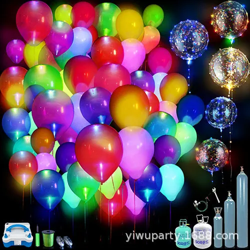 12 дюймовый светодиодный люминесцентный шар светящийся мяч красочные стетящиеся