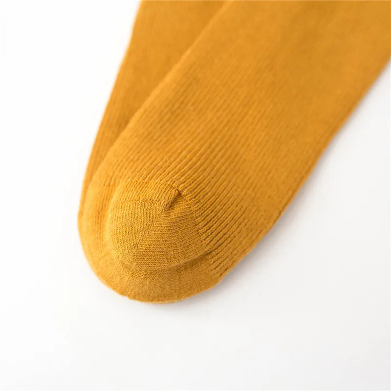 Socks skarpetki Kids Toddler Baby Girls Boys Solid Anti-Slip Knitted Long Socks Knee Socks kniekousen meisje #4S02 (2)