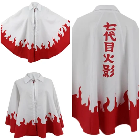 Anime Cosplay Costume Seventh Hokage Uzumaki Cloak Cape Outfit Adult Halloween Party Fancy Dress Men Women | Тематическая одежда и