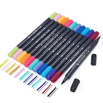 

80 Colors Water Soluable Markers Dual-headed Brush Pen for Painting Sketch Design Art and School Supplies