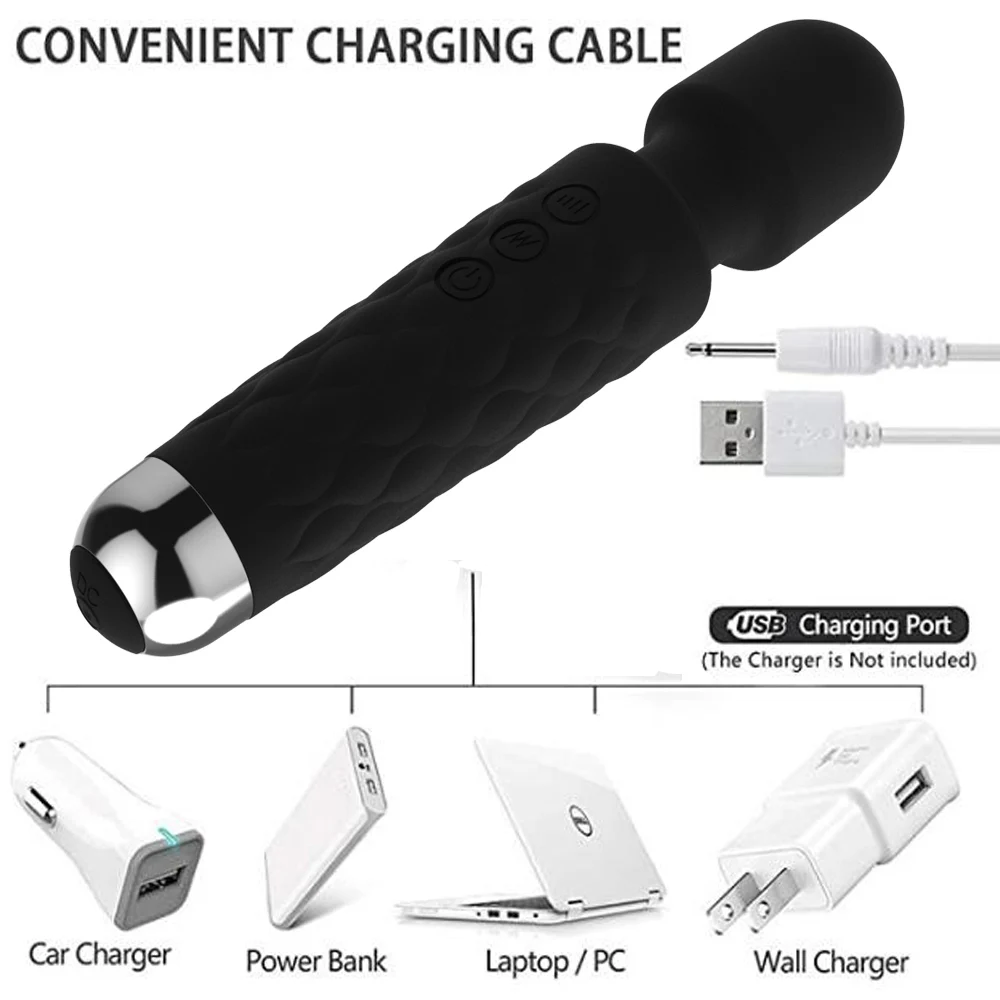 USB Мощный вибратор с частотой секс игрушки для женщин 8 многоскоростной массажер