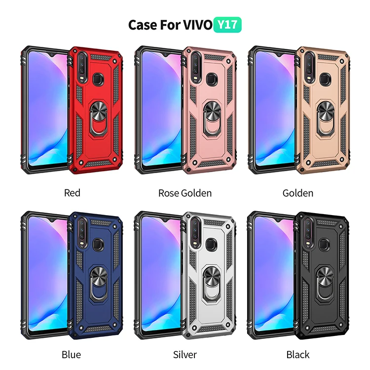 For Vivo Y17/Y15/Y12 Sergeant Armor Shockproof TPU + PC Protective Case with 360 Degree Rotation Holder |