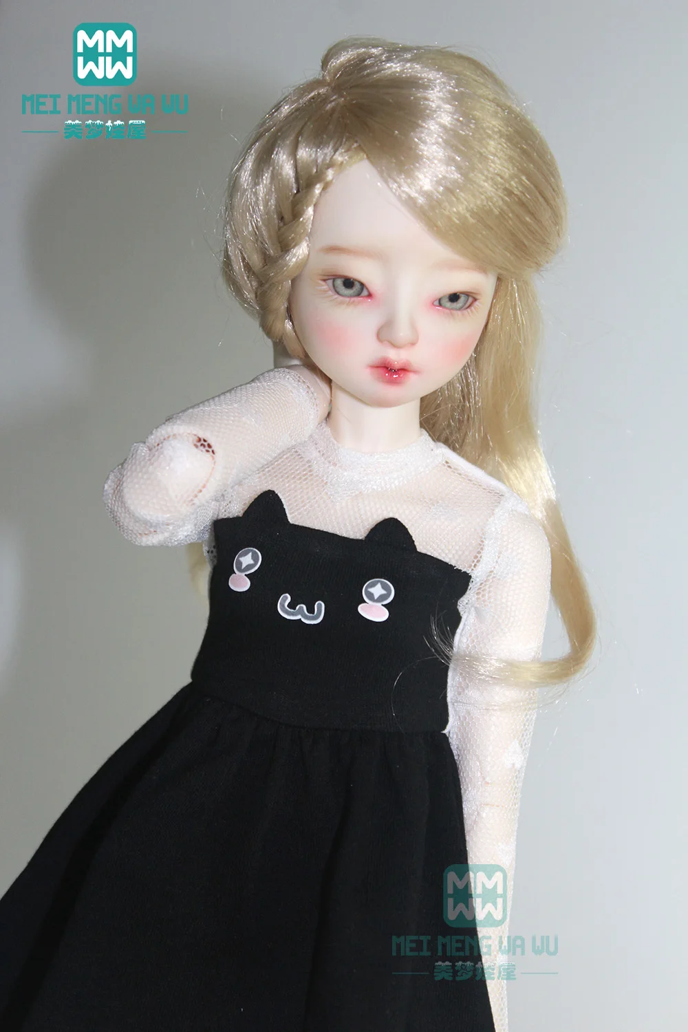 Одежда для куклы 43 см 1/4 BJD MSD GEM XAGADOLL черное платье с кошачьими ушками | Игрушки и